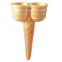 Marcantonio 180 Twin Cones Ice Cream Cones with Sweetener